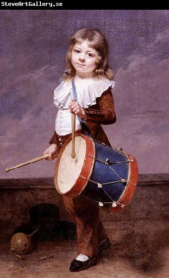 Martin  Drolling Portrait of the Artists Son as a Drummer